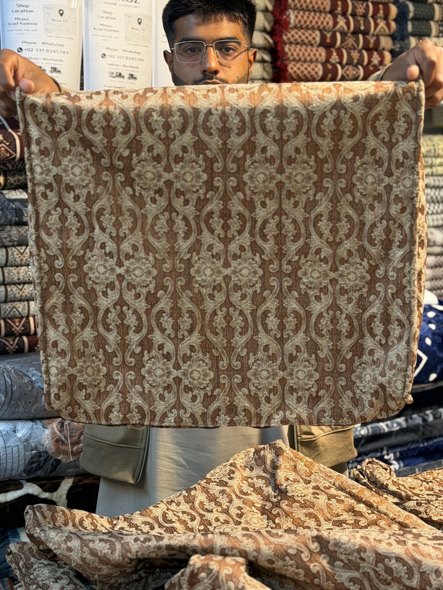 ✨ Wooden Sofa Loose Cover – 10 Cushion Set ✨