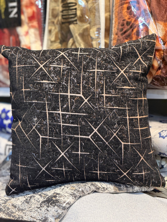 ✨ 16×16 Cushion Covers – Double Side Use (Velvet & Premium Jacquard) | Set of 6 ✨