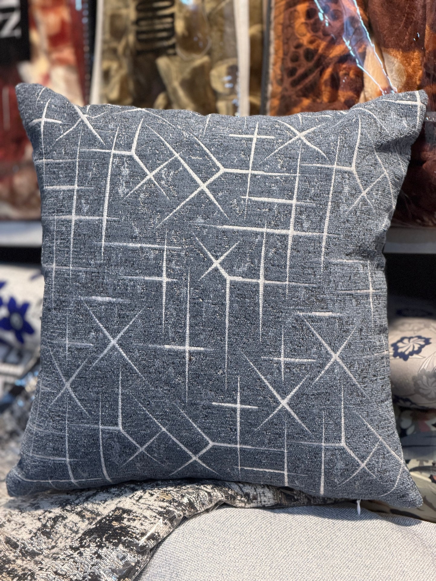 ✨ 16×16 Cushion Covers – Double Side Use (Velvet & Premium Jacquard) | Set of 6 ✨