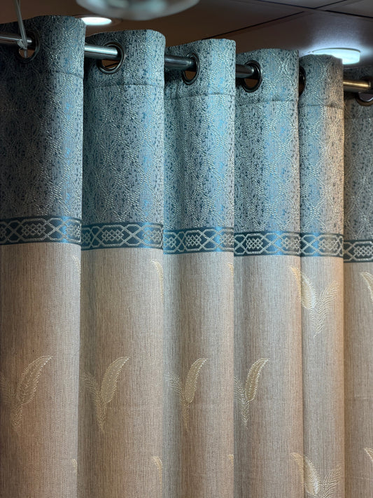 ✨ Leaf Design Curtains – Fresh & Natural Look for Your Home ✨pair set of 2 curtains