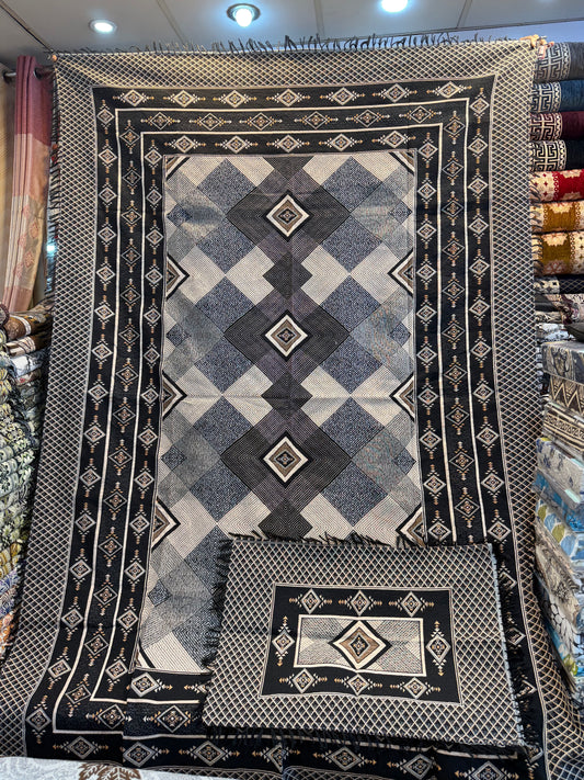 ✨ Premium Gultex Bedsheet Set – 2 Single + 1 Double (Easy Washable) ✨