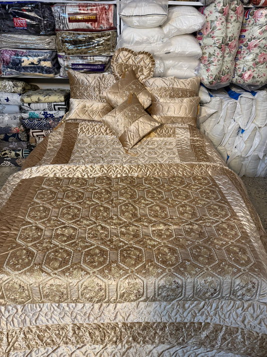 ✨ 9 Piece Bridal Bed Set – Premium Collection (Shangai & Velvet Fabric) ✨