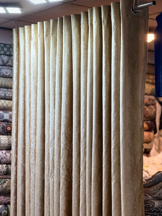 Plain Cutains Self embossed Export Quality